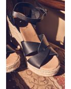 Espadrilles Jean en cuir noires