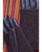 Gants en cuir Ania chocolat