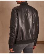 Schwarze Lederjacke Sidney