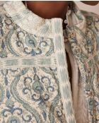 Giacca Chiara con stampa menta