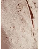 Ecrufarbene bestickte Bluse Paloma