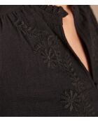Schwarze Stickbluse Malia
