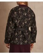 Schwarze Jacquard-Jacke Marilyn