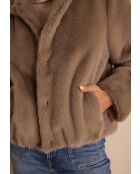 Delice helltaupefarbene Jacke