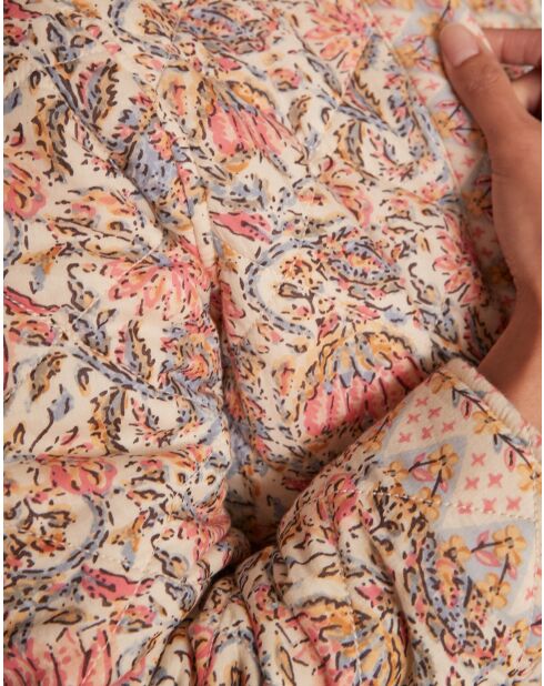 Mat Nais bis gefrostete, bedruckte Jacke in Rosa