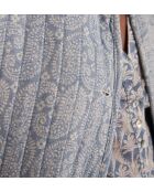 Nadja himmelblaue bedruckte Jacke