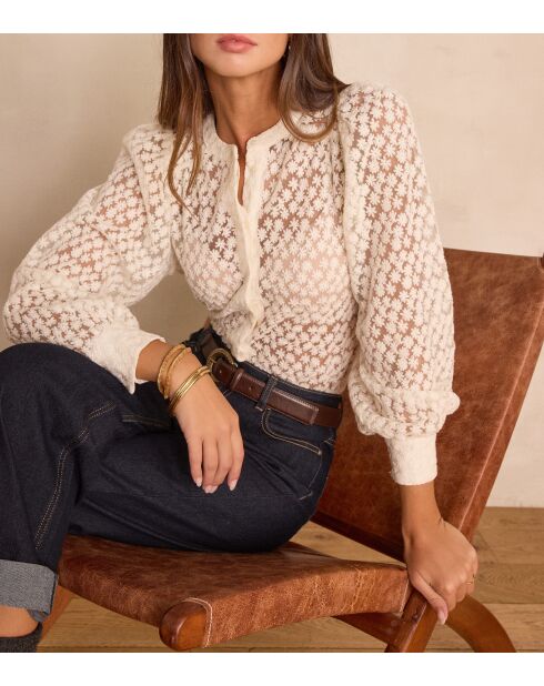 Chemisier Camomille broderie naturel