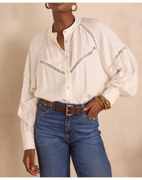Blouse Belinda broderie écrue