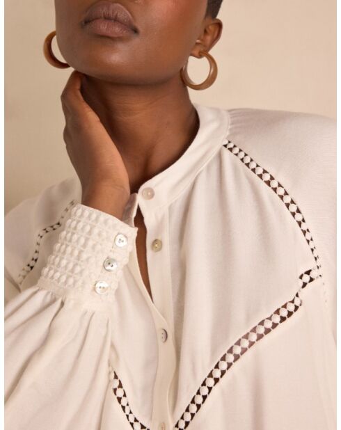 Blouse Belinda broderie écrue