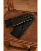 Gants en cuir Anatole noirs