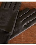 Gants en cuir Anatole noirs