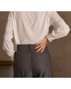 Blouse Bali brodée écrue