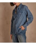 Chemisier Denim Bloum délavé clair