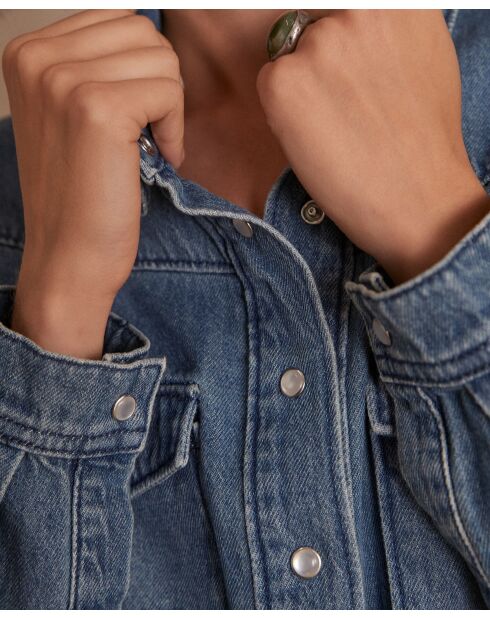 Chemisier Denim Bloum délavé clair