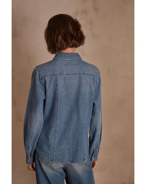 Chemisier Denim Bloum délavé clair