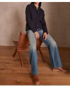 Corentin marineblaue Strickjacke