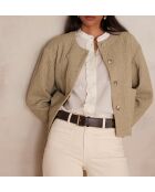 Chaqueta Carmen lisa almendrada