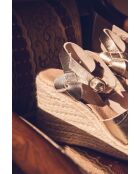 Espadrilles Jean en cuir dorées