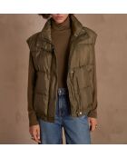 Mouwloze jas Athena olive