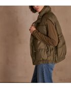 Mouwloze jas Athena olive