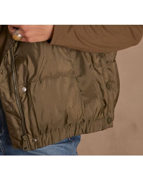 Mouwloze jas Athena olive