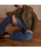 Mouwloze jas Athena olive