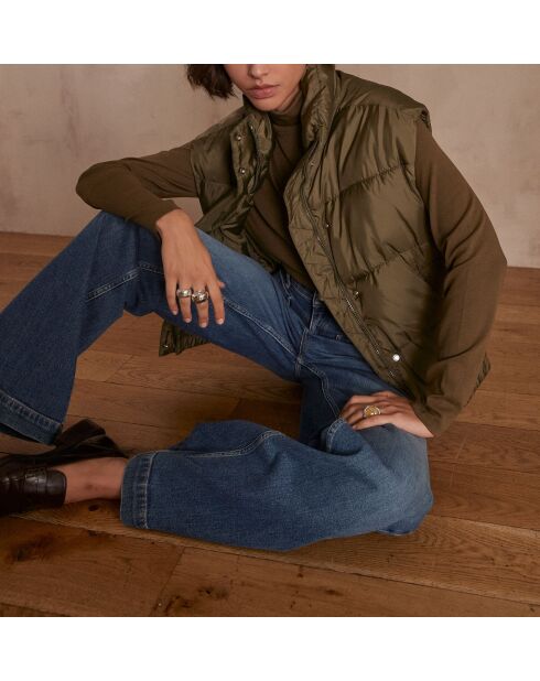 Mouwloze jas Athena olive
