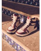 Sneakers Lucas in pelle bordeaux