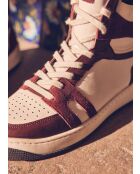Sneakers Lucas in pelle bordeaux
