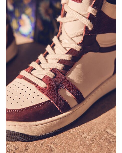 Sneakers Lucas in pelle bordeaux