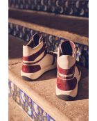 Sneakers Lucas in pelle bordeaux