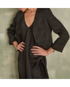 Schwarzer Jacquard-Bolero Neil