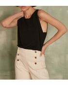 Schwarzes Strick-Tanktop Lola