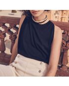 Schwarzes Strick-Tanktop Lola