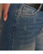 Sandy-broek van licht gewassen denim