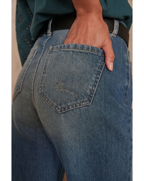 Sandy-broek van licht gewassen denim