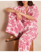 Prince houten broek met primerose-print