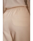 Pantaloni Feliz in velluto crema