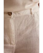 Pantaloni Pablo in lino bianco