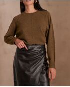 Olivgrüner Strickpullover Ary bis