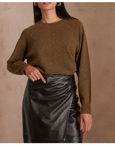 Olivgrüner Strickpullover Ary bis