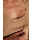 Beiges Strick-Tanktop Lilou bis
