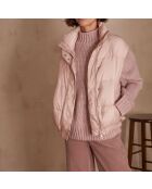 Hellmalvenfarbene ärmellose Jacke Athena