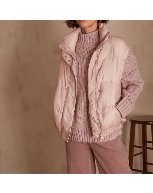 Hellmalvenfarbene ärmellose Jacke Athena