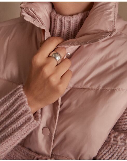 Hellmalvenfarbene ärmellose Jacke Athena