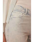 Sandy hemelsblauwe broek met wijde pijpen