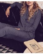 Pyjama chemise & pantalon Morphée marine