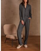 Pyjama chemise & pantalon Morphée marine