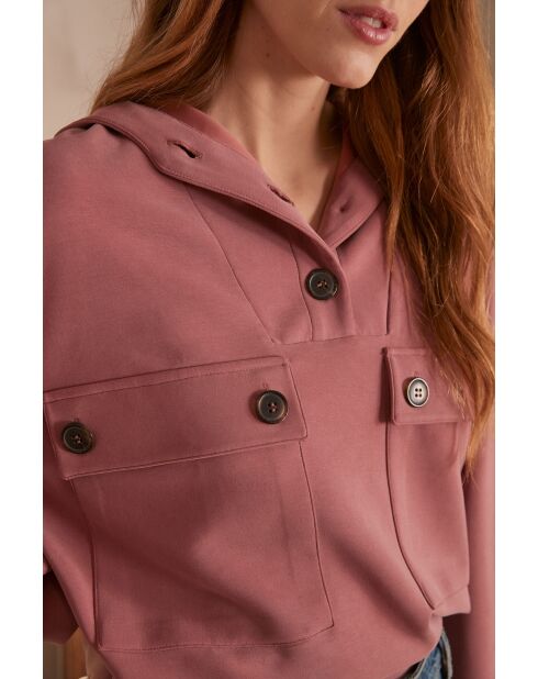 Sweatshirt van Cadix granaat