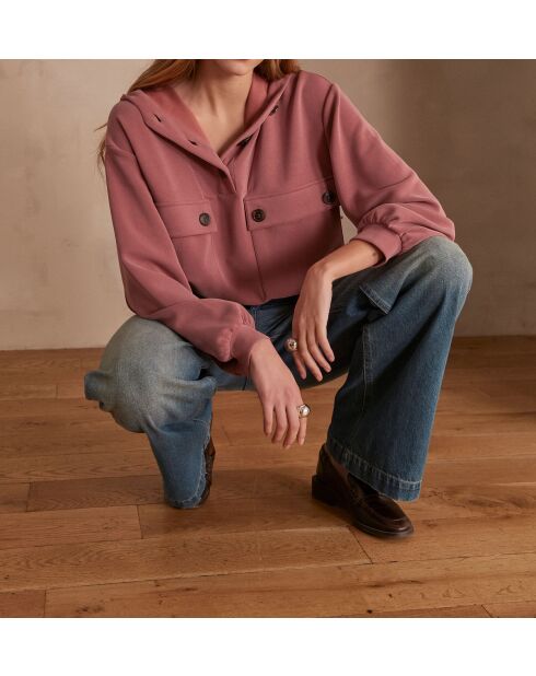 Sweatshirt van Cadix granaat